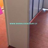 BANCO FRONT OFFICE 8066 STRUTTURA IN ALLUMINIO E FRONTALE E DESK BIANCO MISURA 120 X 50 X 300 