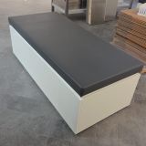 POUF SEDUTA PROVA SCARPE  GRIGIO E BIANCO 16164