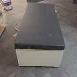 POUF SEDUTA PROVA SCARPE  GRIGIO E BIANCO 16164