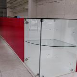 BANCO BIANCO E ROSSO CON ANGOLO VETRINA 38301