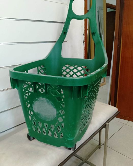 TROLLEY CON RUOTE VERDE 39592