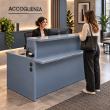 SCRIVANIA RECEPTION GRIGIA 54099