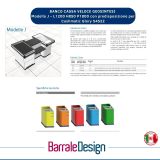 BANCO CASSA VELOCE L1000 H850 P1800 MODELLO J 55575